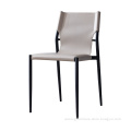 Contemporary upholstered seat wooden dining chair for kitchen